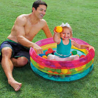 Piscina de bolas hinchable INTEX con 50 bolas de colores - details 2