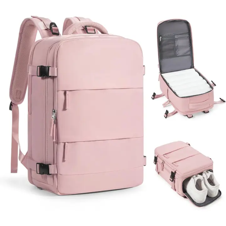 Mochila de viaje para cabina de avión 40x20x25, bolsa de mano, aprobada para aviones, para artículos personales, para hombre o mujer, 18 x 14 x 8 pulgadas - 1