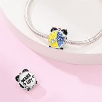 Reloj De Desayuno Con Encantos Diarios De Plata 925 Pendientes De Cuentas Exquisitos Para Pulseras DIY Joyería Colores Plata Rosa Azul Morado Rojo - details 14