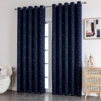 Cortinas Para Niños Con Estrellas Y Negro Resistente Al Sol Para Dormitorio Y Sala De Estar Ventanas Modernas De Doble Capa Sin Encaje - details 1
