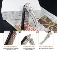 Cepillo De Barba Para Hombres Con Cerdas De Cerdo Natural Y Madera Cepillo De Afeitar Y Peine Para Bigote Set De Limpieza Incluye Bolsa De Regalo - details 4