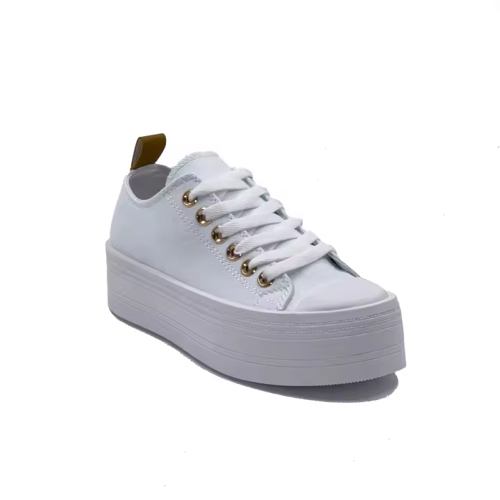 JZ Hermanos Zapatos casuales de lona con plataforma para mujer - 1