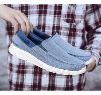 Zapatos De Lona Para Hombre Mocasines Clásicos De Ocio Cómodos Y Transpirables Zapatillas Casuales Para Adultos Con Punta Redonda Suela EVA - details 12