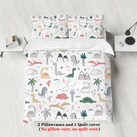 Juego De Cama Con Patrón De Dinosaurios Infantiles 3 Piezas Adecuado Para Habitación De Niño Cama Queen King Twin Con Fundas De Almohada Incluidas - details 1