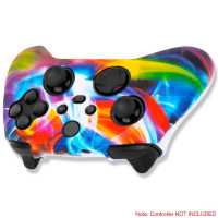 Ociodual Funda de Silicona Compatible Con Mando Xbox X/S Multicolor Water transfer Skin Carcasa Anti Caídas Goma Suave Estuche - details 2