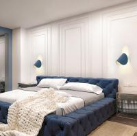 SOMY Aplique LED moderno, aplique giratorio, aplique de baño, dormitorio interior, sala de estar, pasillo, escalera, patio, jardín, aplique de pared - azul - luz blanca (1 pieza) Aplique de pared para exterior - details 2