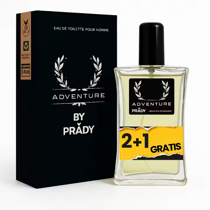 3 UNIDADES (2+1 Gratis) ADVENTURE Eau de Toilette para hombre 90ml Prady Fragancia inspirada en otros perfumes Pour Homme Colonia - 1