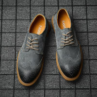Zapatos De Cuero Genuino Para Hombre Zapatos De Negocios Retro Zapatos Formales Talla Grande De Alta Calidad Zapatos Casuales Con Diseño De Brogues - details 7