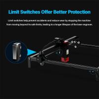 Mecpow X3 Grabador láser, 5W de potencia láser, enfoque fijo, precisión de 0.01 mm, velocidad de grabado de 10000 mm/min, bloqueo de seguridad, parada de emergencia, detección de llama, sensor de giroscopio, 410x400mm - Enchufe UE - details 8