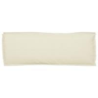 Cojín Exterior vidaXL Crema Poliéster 110 x 40 x 8 cm Cojín para sillas - details 5
