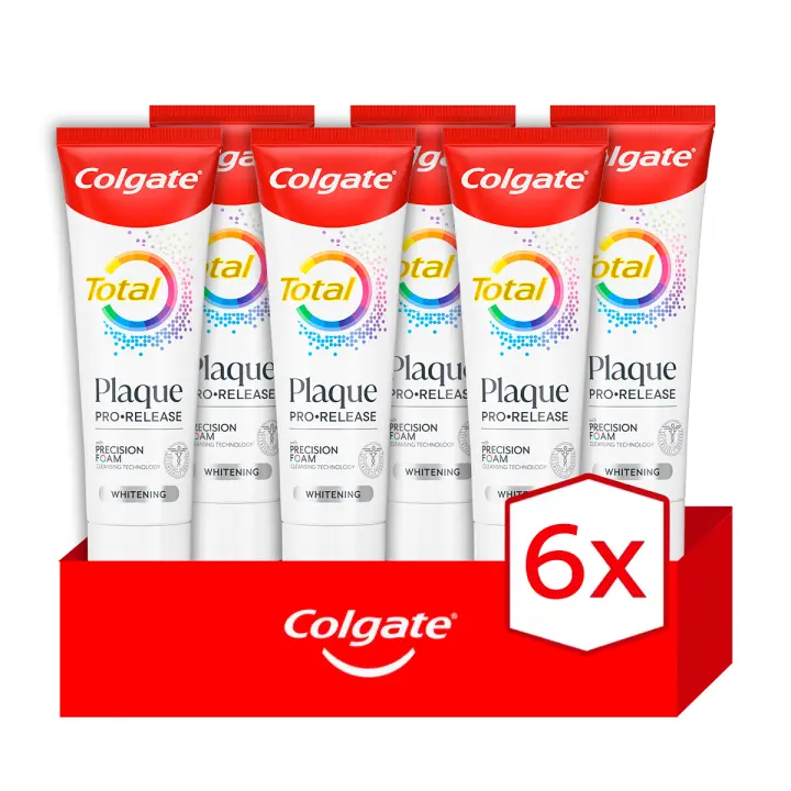 Pasta de dientes Colgate Total Plaque Anti-Placa Expert Blanqueadora 75ml. Pack de 6 - 1