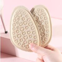 Almohadillas De Punta Suave Para Zapatos Accesorios Antideslizantes Cómodas Medio Aros Transpirables Absorbentes De Sudor Para Mujer Cuidado Del Pie - details 2