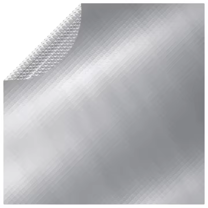 vidaXL Cubierta de Piscina PE Plateado Solor Tapa Toldo Desmontable Dimensiones Ø 210 cm,  Ø 250 cm,  Ø 300 cm y mas - 1