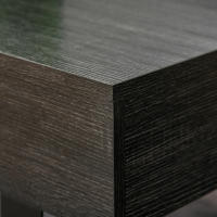 HOMCOM Mesa de Centro Rectangular Mesa Auxiliar con Cajón y Patas Elevadas de Metal Estilo Moderno para Salón Oficina 110x60x40 cm Gris Oscuro - details 3