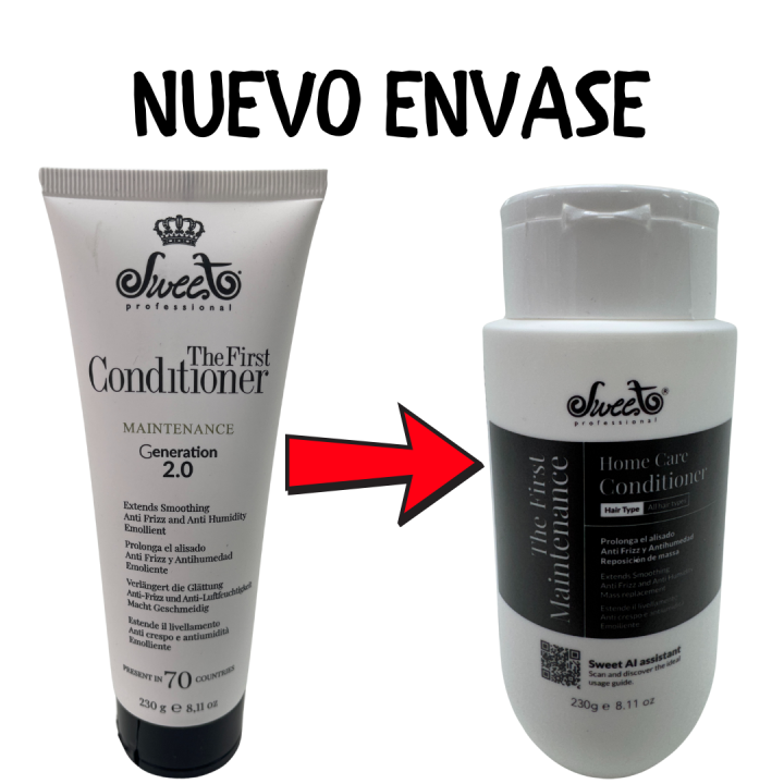 The First Conditioner Home Care de Sweet. Acondicionador para prolongar alisado  y evitar antifrizz