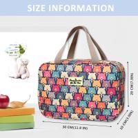 Neceser grande para maquillaje, neceser de viaje, neceser portáril E impermeable, estuche de baño para Mujeres y niños (Oso de color) - details 0