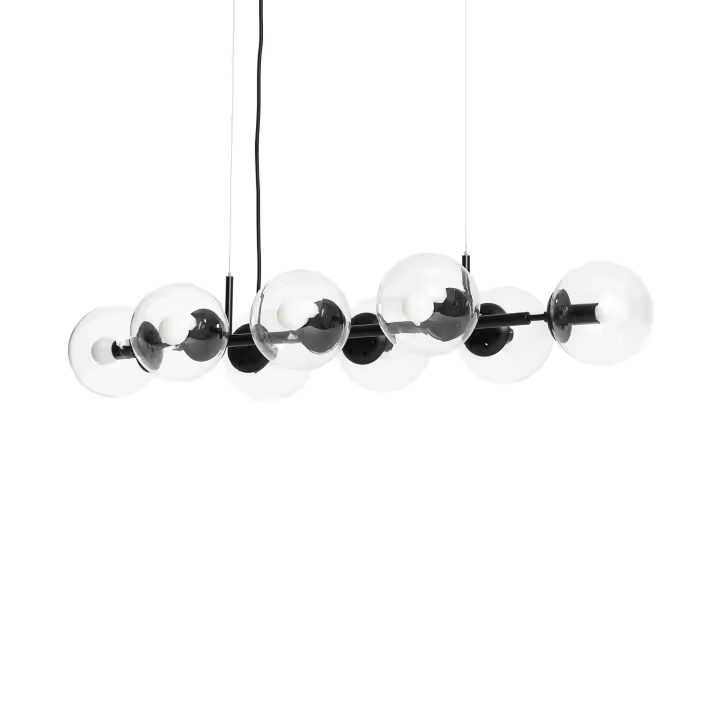 Ledkia Lámpara Colgante Metal y Cristal Wassily 8 Focos de Alta Calidad - 1