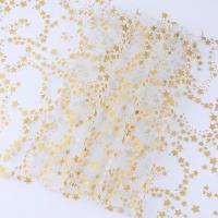 Corredor De Mesa Plateado Metálico Con Brillo Dorado Para Bodas Eventos Cumpleaños Bautismos Showers Decoración De Tela De Foil De Estrella Mesh - details 4