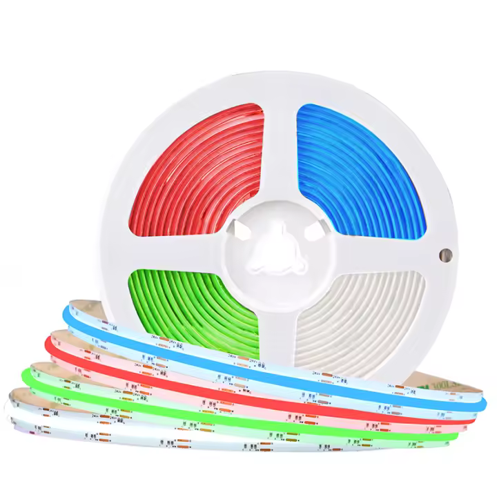 Tira De Luz LED COB RGBCCT Alta Densidad 840 LEDs Dimmer Flexível RA90 FCOB Tira De Luz RGB CCT DC24V Para Iluminación Doméstica - 1