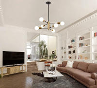 Iluminación De Techo Pendente Nórdica Americana Con Varios Barros Para Comedor Y Sala De Estar Lámpara Colgante De Ceilings - details 1