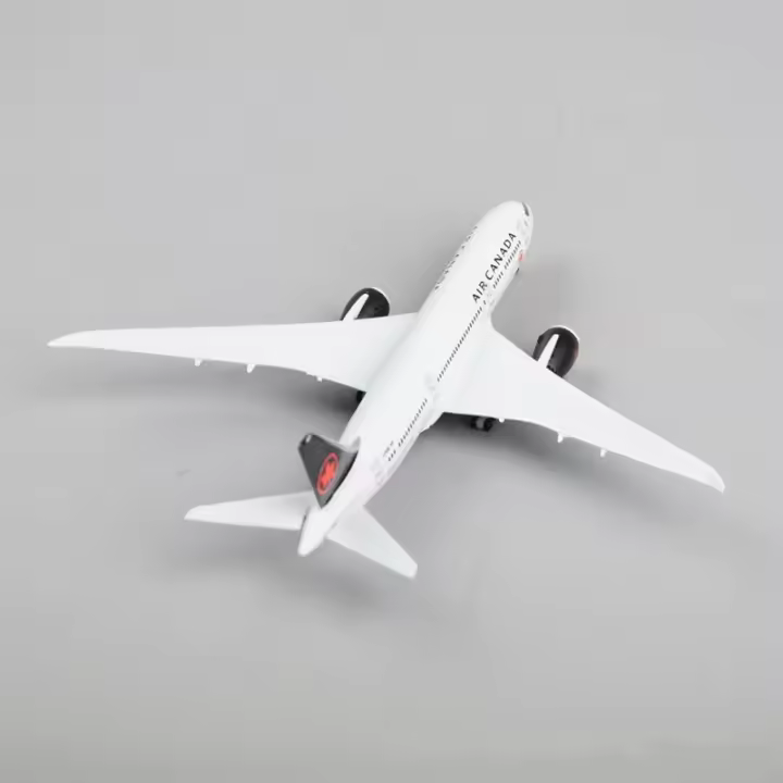 Modelo De Avión De Juguete De Aleación De Metal 20cm Air Canada Airlines B787 Airways Con Ruedas Kit De Construcción Para Colección - 1