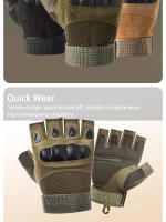 Guantes Proteccion Media Dedo Universal Para Entrenamiento Fitness Antideslizante Ciclismo Transpirables Y Duraderos Viajes Al Aire Libre - details 5