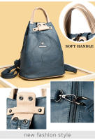 Mochila De Cuero De Alta Calidad Para Mujer Gran Capacidad Antirrobo Para Viajes Bolsa De Hombro Escolar Para Adolescentes Chicas - details 1