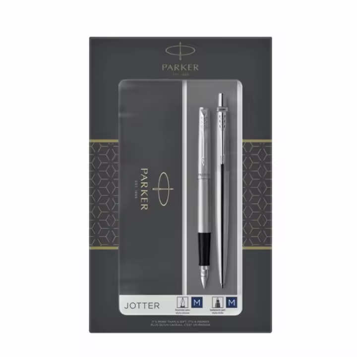 Parker - 2093258 juego de bolígrafos Negro, Plata 2 pieza(s) 2093258 - 1