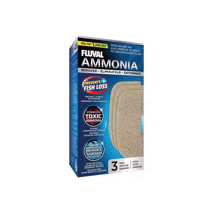 Almohadillas Filtrantes Químicas para Fluval Serie 07 - Eliminador de Fosfato, Amoniaco y Nitrito para Acuarios - Personalizables y sin Bypass de Agua - Mejora la Salud de los Peces y Reduce el Mantenimiento General - 1