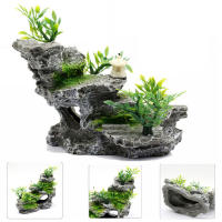 Decoración De Acuario Piedra Montaña Roca Para Peces Resina Adornos Escondite Parapeces Tamaño Approx 10cm X 10cm X 10cm - details 0