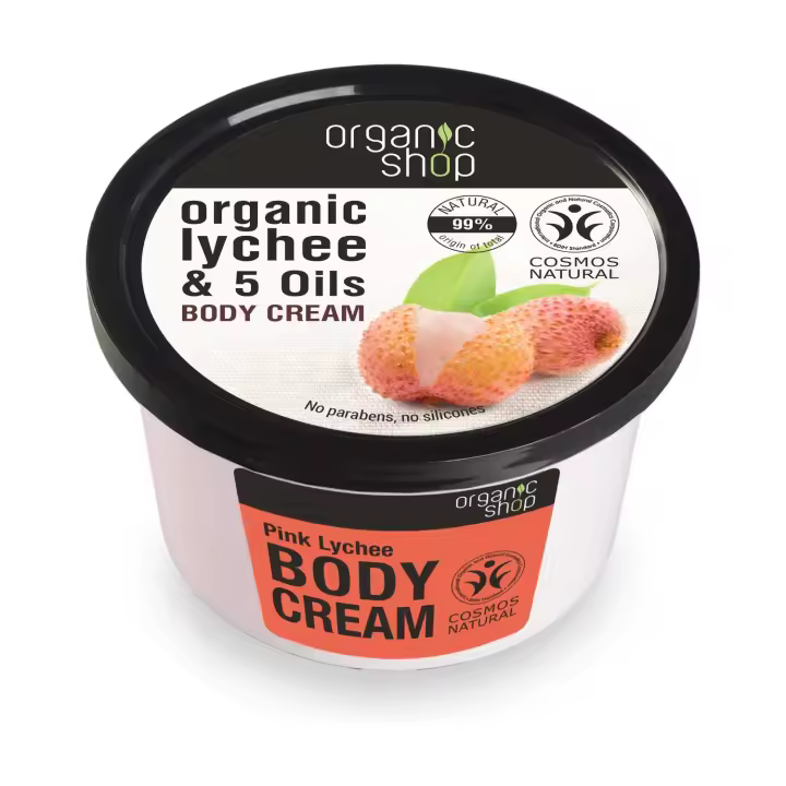 Crema corporal Lichi Rosa 250 ml de crema  Organic Shop - 1