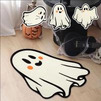 VIKAMA Alfombra De Halloween Con Diseño De Fantasma Encantador Alfombra Decorativa Para Dormitorio Y Baño Absorbente Antideslizante Para Piso - details 2