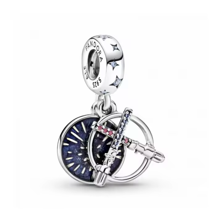 Charm colgante en plata de ley Espadas Láser de Star Wars Pandora - 799252C01 - 1