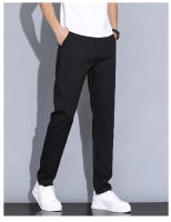 Pantalones Casuales Para Hombre Verano 2024 Elásticos Ajustados De Cintura Media Color Sólido Talla 28-38 Ropa De Marca Coffee - details 7