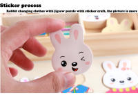 Rompecabezas De Madera Educativo Para Niños Con Tema De Elefante Y Oso Cambiando Ropa Juego De Vestir Juguetes Para Bebés Regalo - details 35