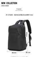 Mochila De Lona Mini Para Hombre Negro Moda Escuela Japonesa Pequeña Impermeable Con Manija Y Bolsillos Interior Capacidad Baja - details 0