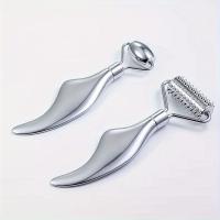 Herramienta De Masaje Facial Gua Sha Y Rodillo De Rostro De Acero Inoxidable 2-en-1 Para Cuidado Diario De La Piel Del Cuerpo Rostro Y Cuello - details 6