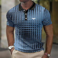 Camisa Polo Casual Para Hombre Verano Cuello Redondo Botones Transpirable Estilo Contraste Color Polo De Poliéster - details 1