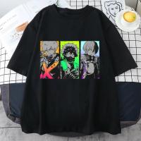 Camiseta Gráfica De Técnica Casual Para Mujer Con Estampado De Deku Bakugou Katsuki Todoroki Shoto Cuello Redondo Manga Corta - details 5