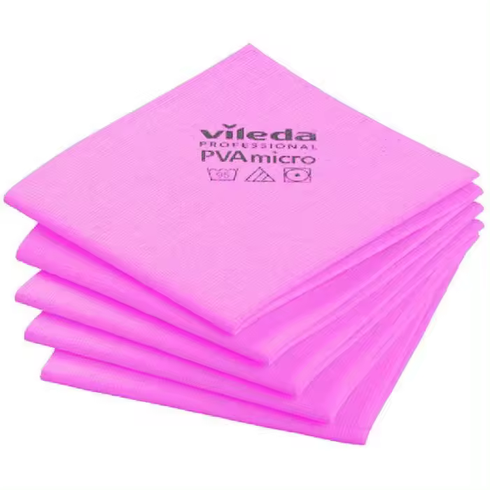 BAYETA MICROFIBRA PVA VILEDA  ROJA 5 UNIDADES - 1