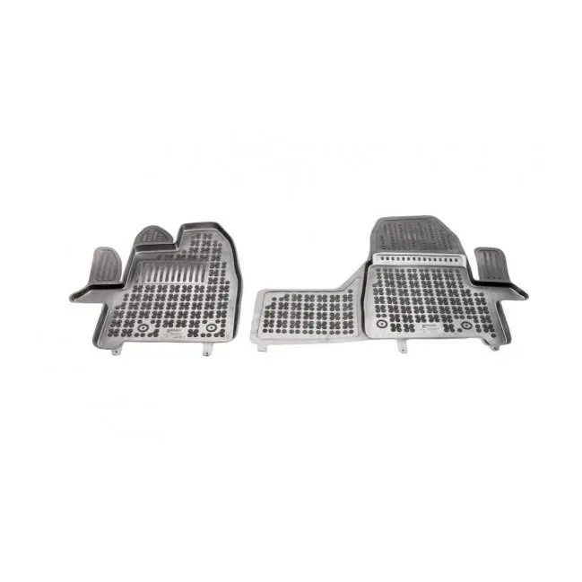 Rezaw Plast Alfombrilla caucho 3D premium  Ford TOURNEO CUSTOM versión Titanium, 2 pasajeros con caja de cambios manual, frontal con un material extra en el lado del conductor  2018 -  REF: 200631 - 1