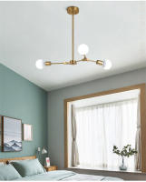 Lámpara Colgante De Hierro Nórdica Para Sala De Estar Dormitorio Comedor Restaurante Iluminación Ceiling Light AC110-240v - details 3