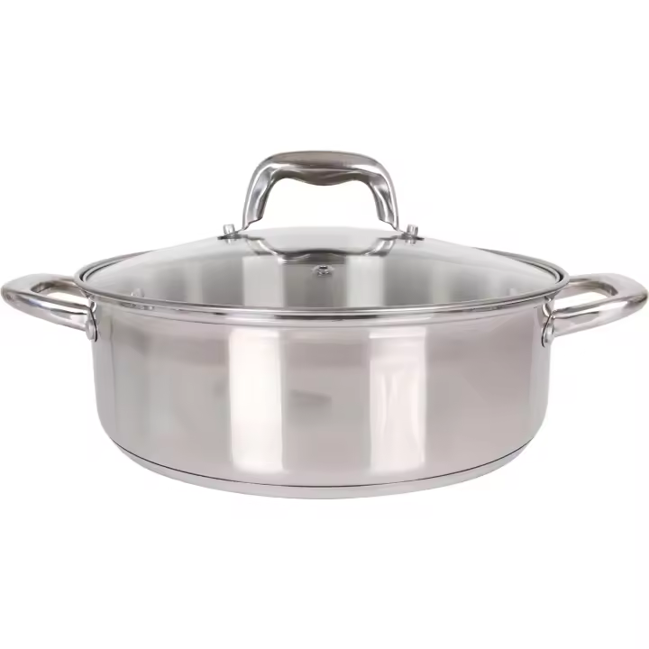 QUTTIN - CACEROLA DE ACERO APTA PARA INDUCCIÓN 26CM COLECCIÓN NEW CAESAR - Cacerola de Acero Inoxidable - Cacerola Alta Durabilidad y Resistencia al Calor - Cacerola Diseño Ergonómico y Funcional - Cacerola Compatible Todos Tipo de Cocinas | Amystyle - 1