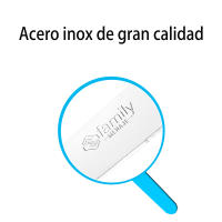 DESEOS Set 6 cuchillos mondador Family | Cuchillo de mesa | Hoja acero inox | Mango ergonómico | Multiusos | 18.5 cm - details 1
