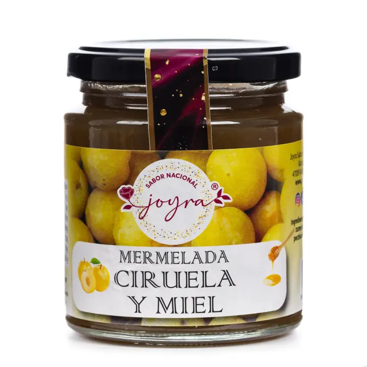 ARTE SABOR Mermelada artesanal de ciruela y miel, 255gr. 7x7x8 Cm. - 1