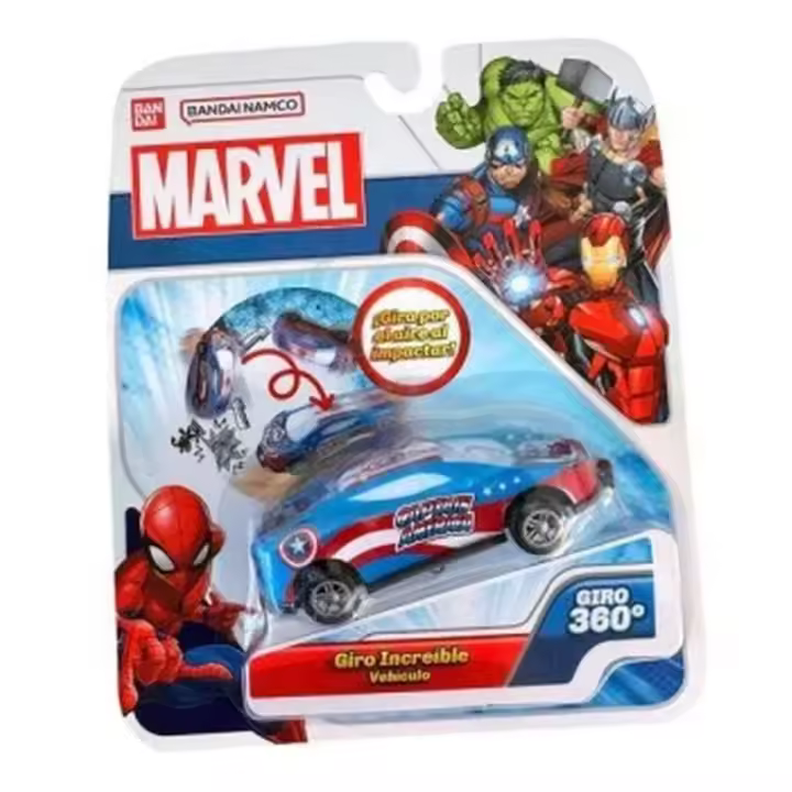 Marvel Coche Flip Cars Giros Increíbles Capitán América AR79204 - 1