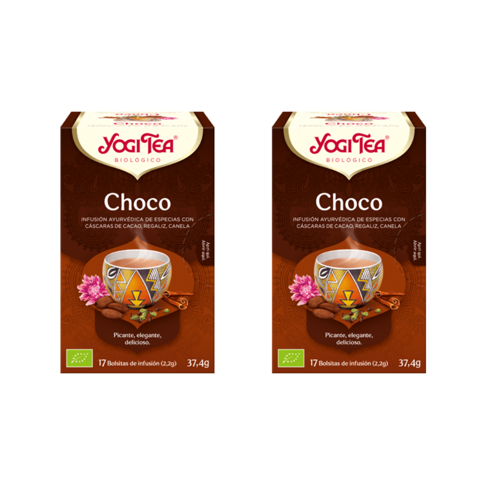 Té Choco  Packs 2  Yoga fácil para la claridad mental  17 bolsitas de infusión  YogiTea