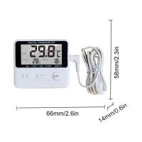 Termómetro De Alarma Digital Con Sensor Externo Para Interior Y Exterior Termómetro De Refrigerador LCD Mostrando Temperatura De -50℃ a 50℃ - details 3