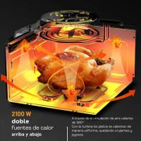 Freidora de Aire XXL 10L – 1800W Air Fryer con Doble Resistencia Arriba y abajo | Freidora sin Aceite con Ventana, 8 en 1, Pantalla Táctil. - details 5