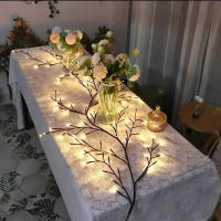 1PC Luces De Ramas De Árbol Con 96 LEDs USB 8 Modos Colores Para Decoración De Bodas Dormitorio Lámpara De Cadena Colorida - details 9